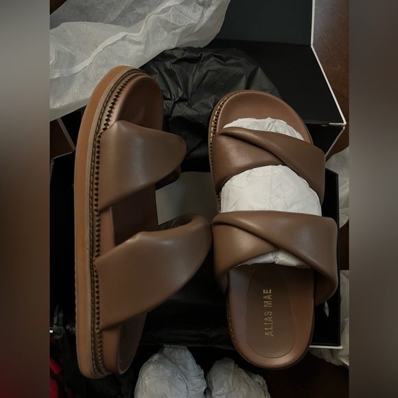 Alias Mae Paris Slide - Coffee Leather - Picture 2 of 7